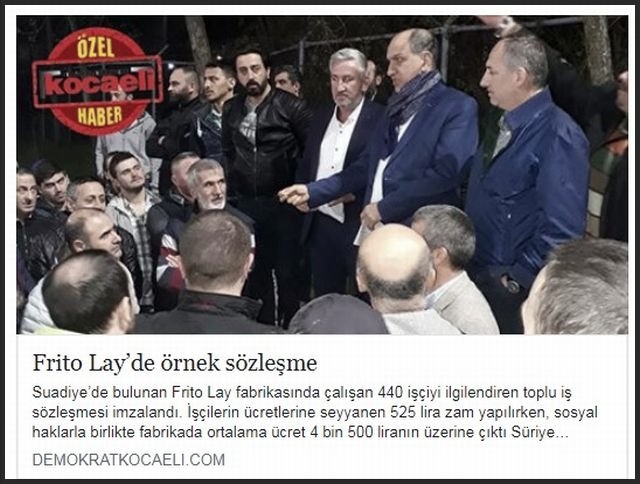 FRİTO LAY DA ÖRNEK SÖZLEŞME