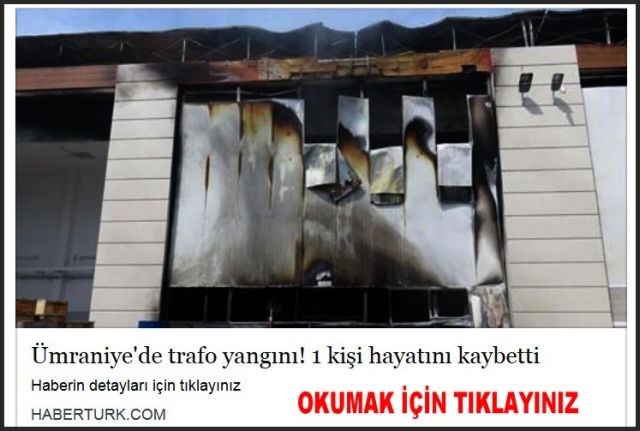 ÜMRANİYEDE TRAFO YANGINI