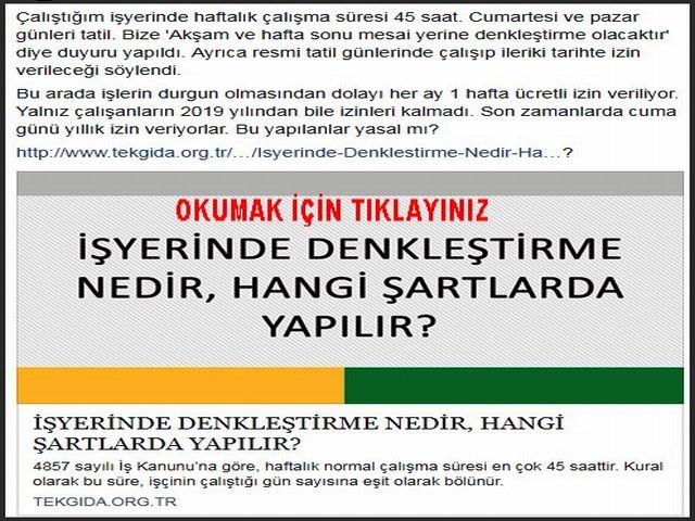 İŞYERİNDE DENKLEŞTİRME NEDİR