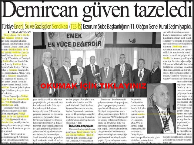 DEMİRCAN GÜVEN TAZELEDİ