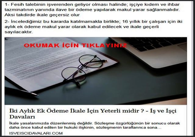 İKİ AYLIK EK ÖDEME İKALE İÇİN YETERLİMİDİR