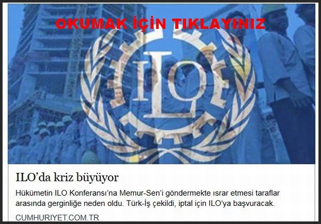 ILO DA KRİZ BÜYÜYOR