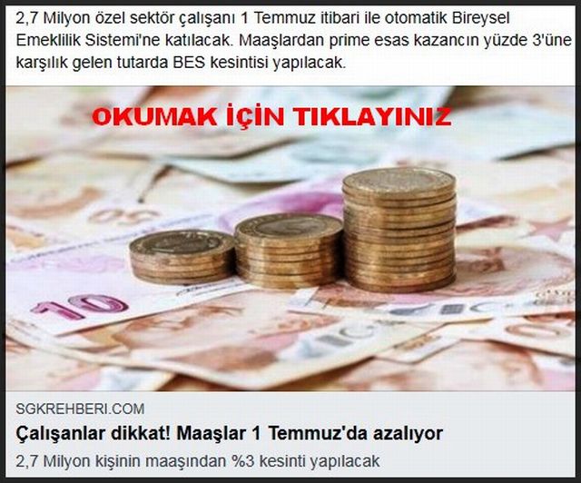 MAAŞLAR 1 TEMMUZ DA AZALIYOR