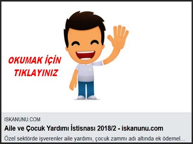 AİLE VE ÇOCUK YARDIMI İSTİSNASI