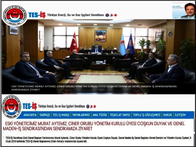 TES İŞ SENDİKASINI ZİYARET