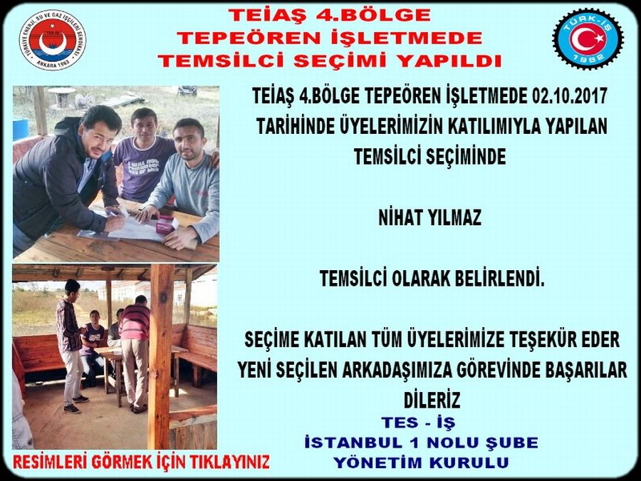 TEİAŞ 4 TEMSİLCİ SEÇİMİ