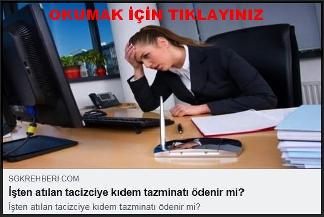 İŞTEN ATILAN TACİZCİ